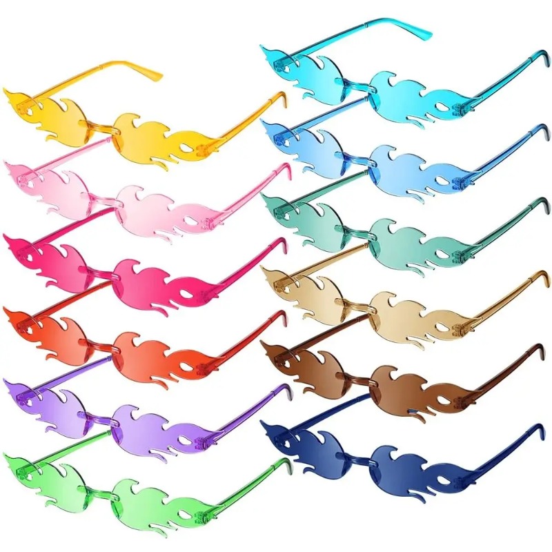 Designer Sunglasses - Fire Flame zonnebril Dames Designer randloze