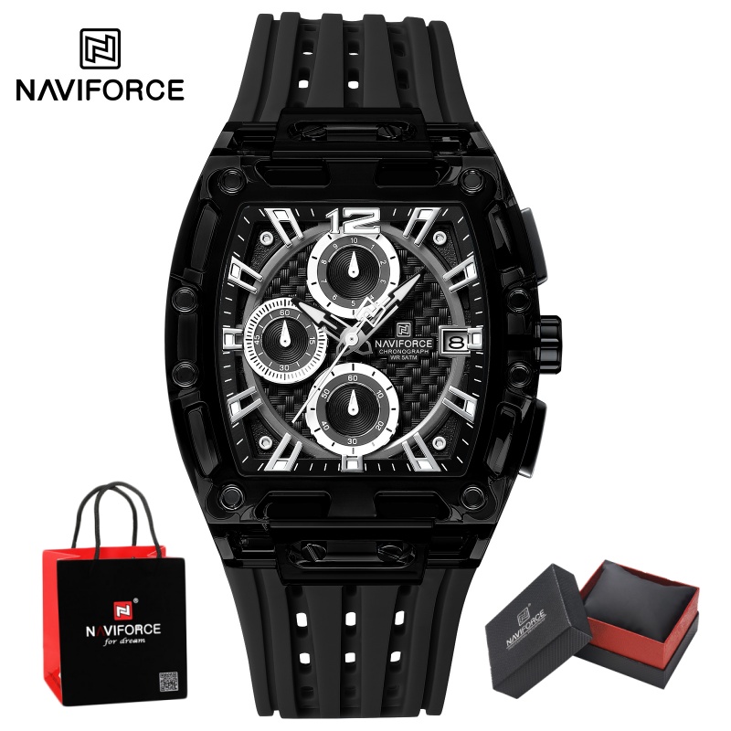 Luxury Watch Men - NAVIFORCE Herenhorloge 5ATM Waterdicht Quartz Chronograaf
