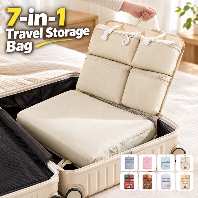 Travel Luggage Set - 7-in-1 reistas, draagbare organizer voor ondergoed,