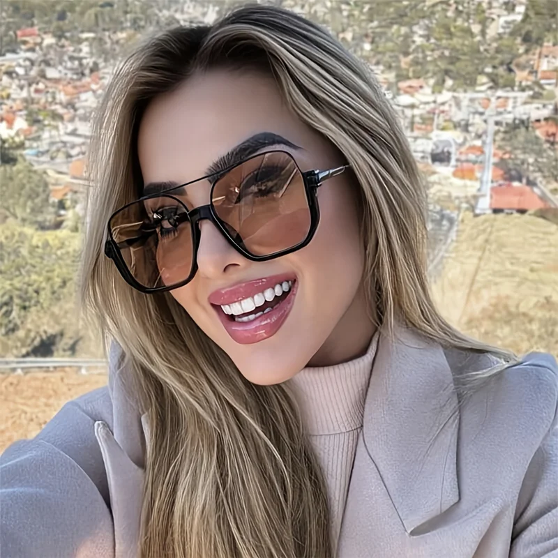 Sunglasses Uv400 - Nieuwe vintage oversized zonnebrillen, modieus voor