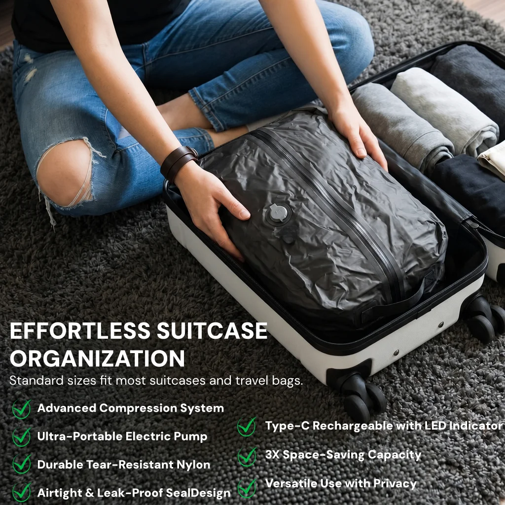 Vacuümcompressie-opbergzakken, - Travel Luggage Set recensie en prijs