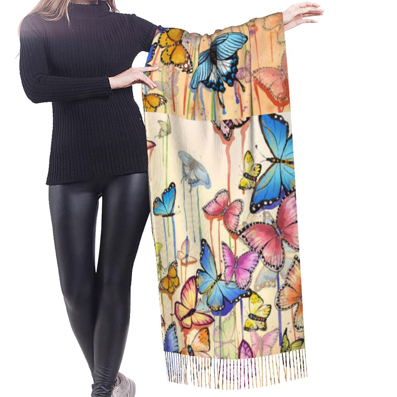 Retro Vlinder Winter Kasjmier  - Cashmere Scarf recensie en prijs