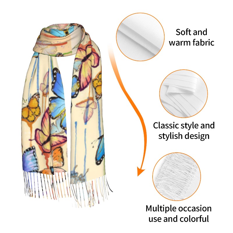 Retro Vlinder Winter Kasjmier  - Cashmere Scarf recensie en prijs