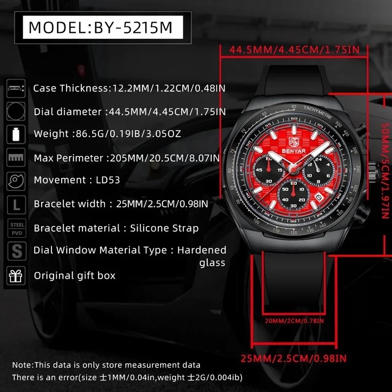BENYAR 5215 Herenhorloge, luxe - Luxury Watch Men recensie en prijs